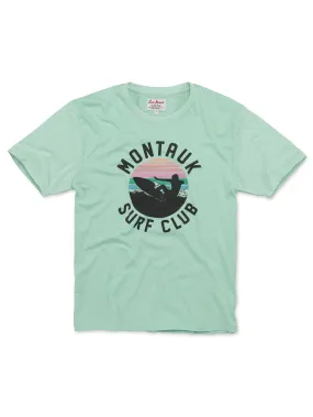 American Needle Red Jacket Men' Montauk Vintage Surf BT2 T-Shirts Aqua Splash RJ801A-MONT