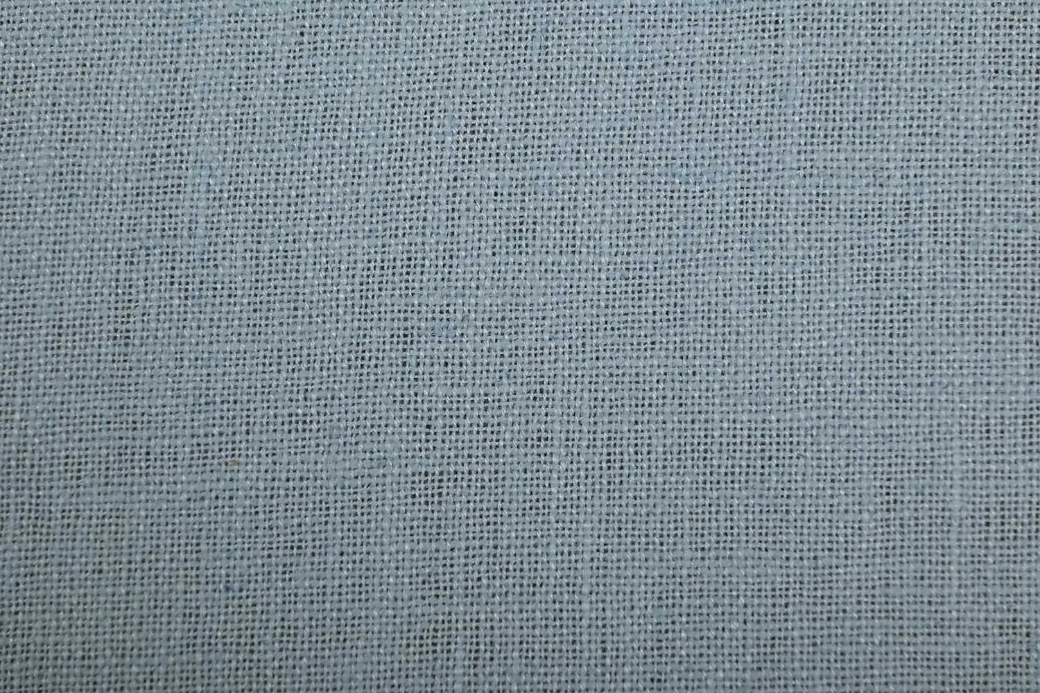 Aqua Blue Plain Linen Blend Fabric
