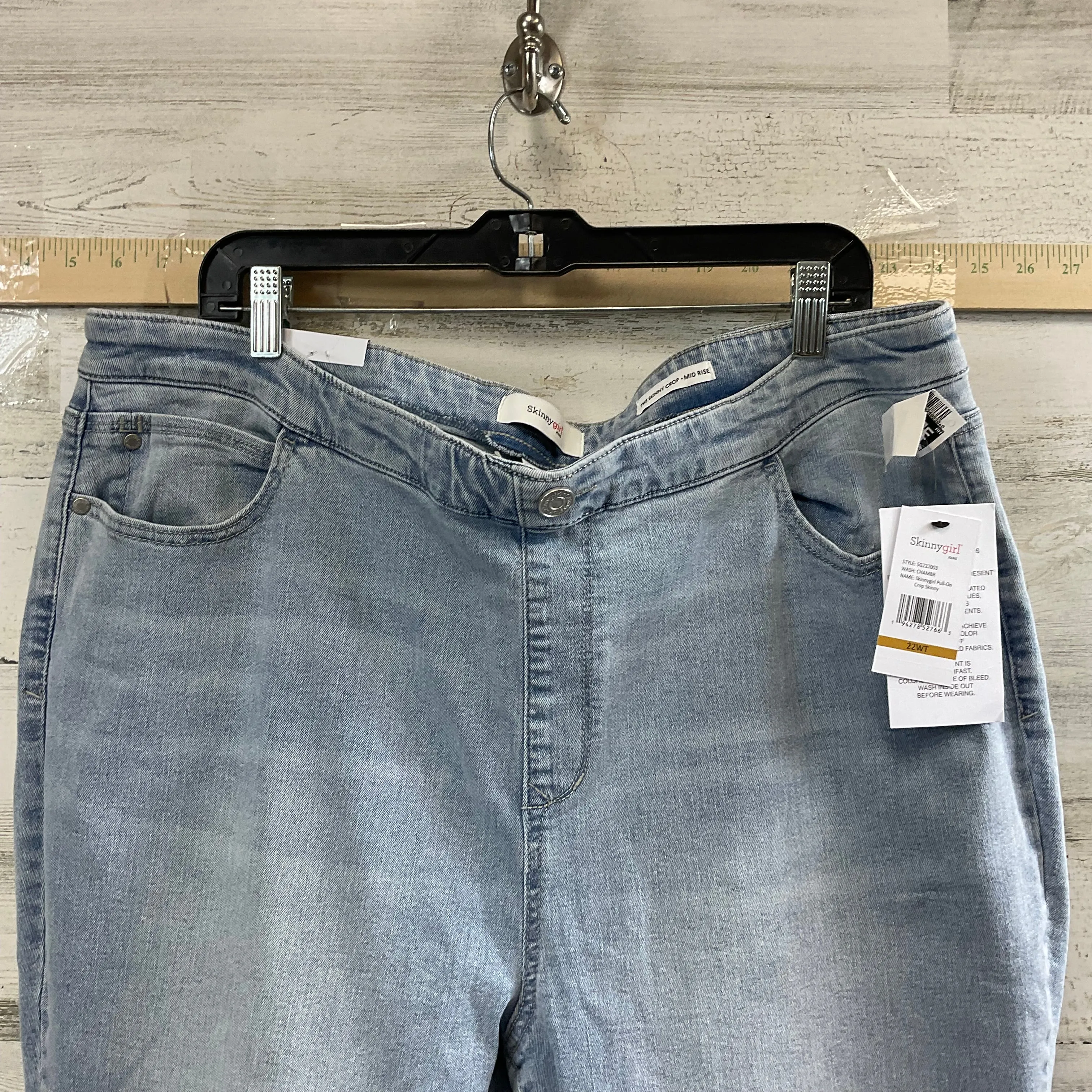 Blue Denim Jeans Skinny SKINNY GIRL, Size 22w
