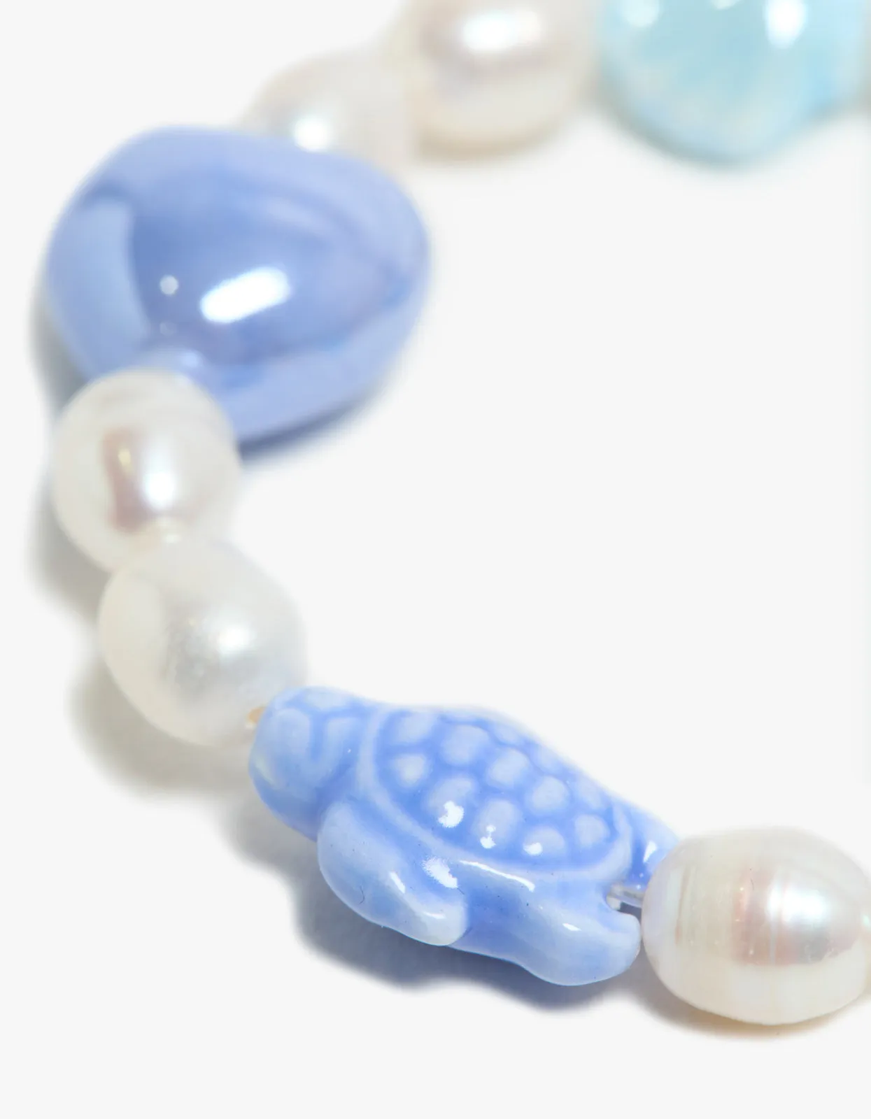 Blue Paloma Pearl Bracelet - Blue
