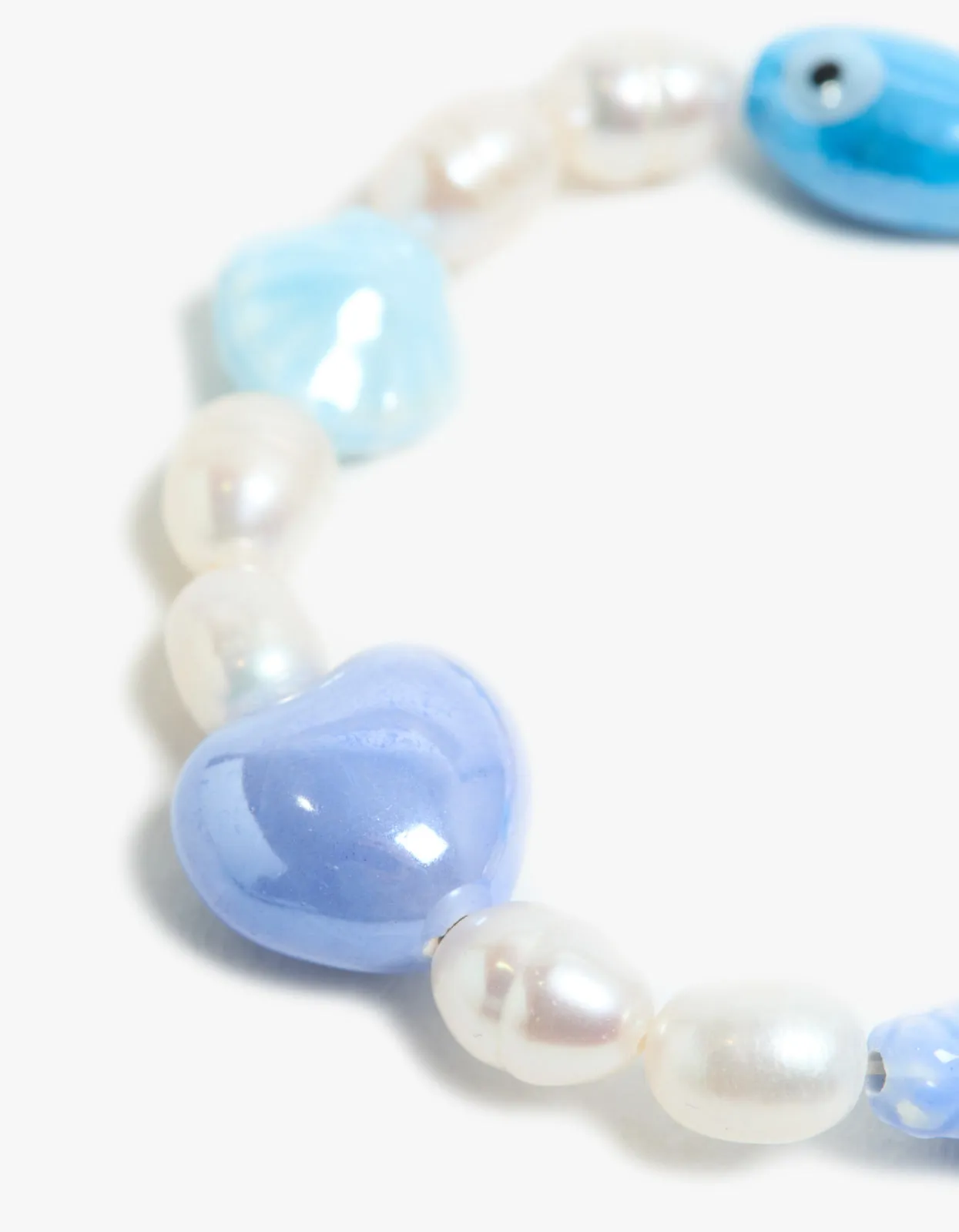 Blue Paloma Pearl Bracelet - Blue