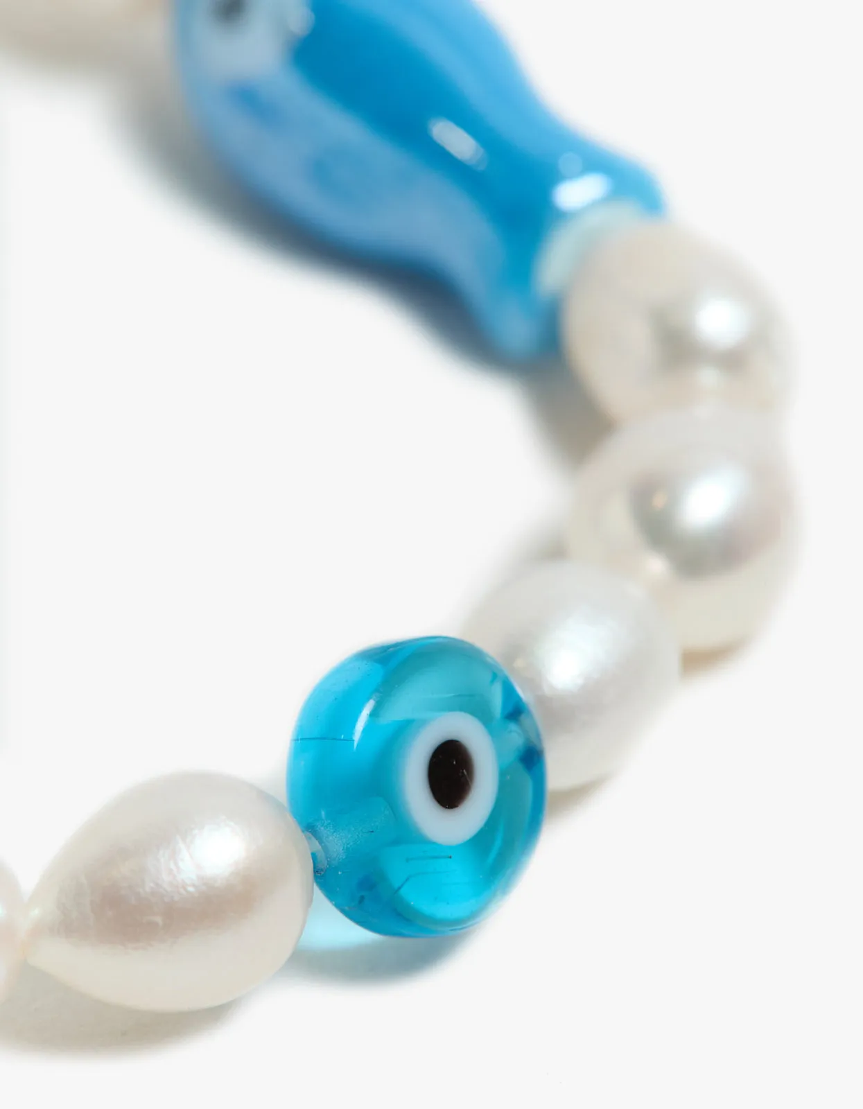Blue Paloma Pearl Bracelet - Blue