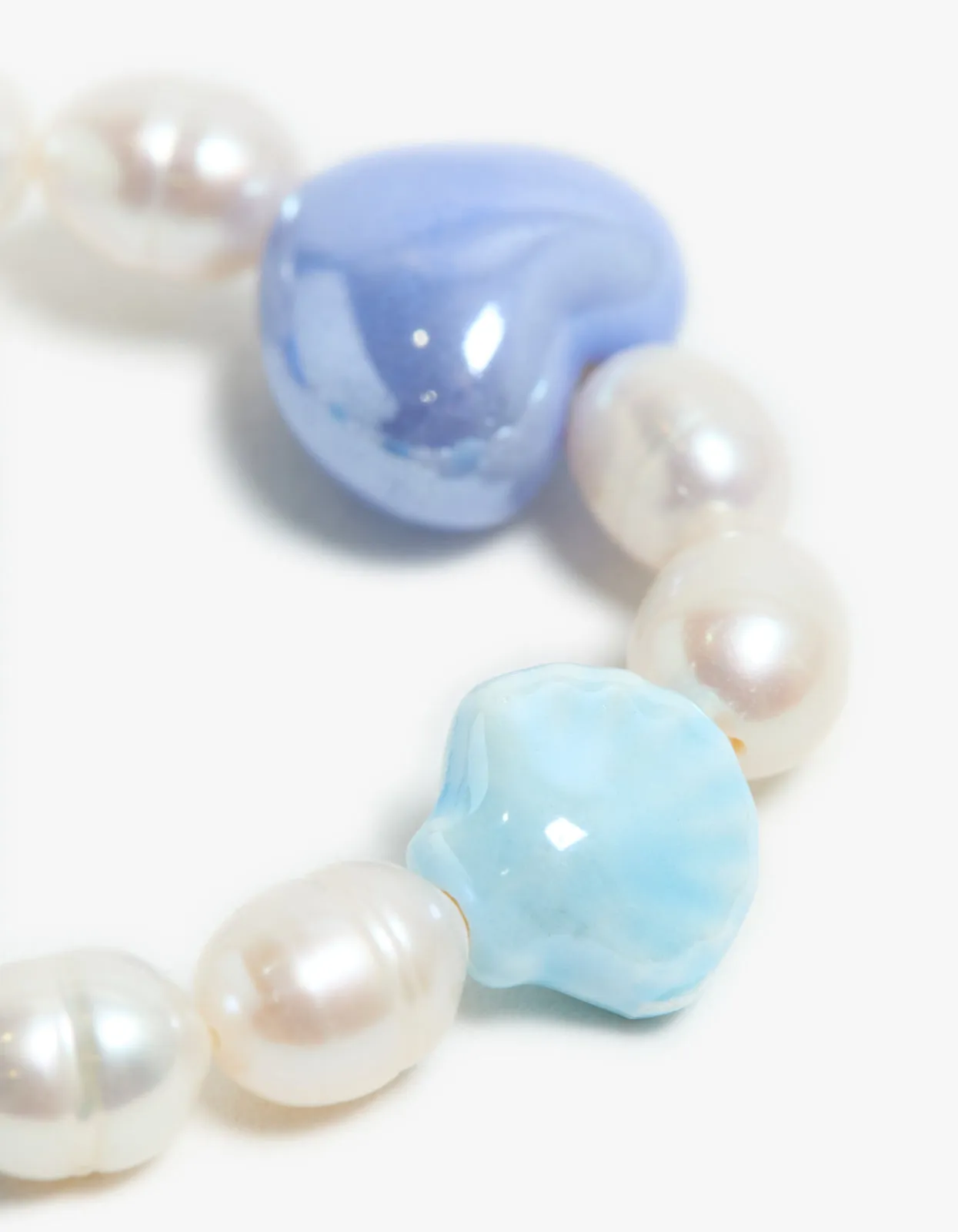 Blue Paloma Pearl Bracelet - Blue