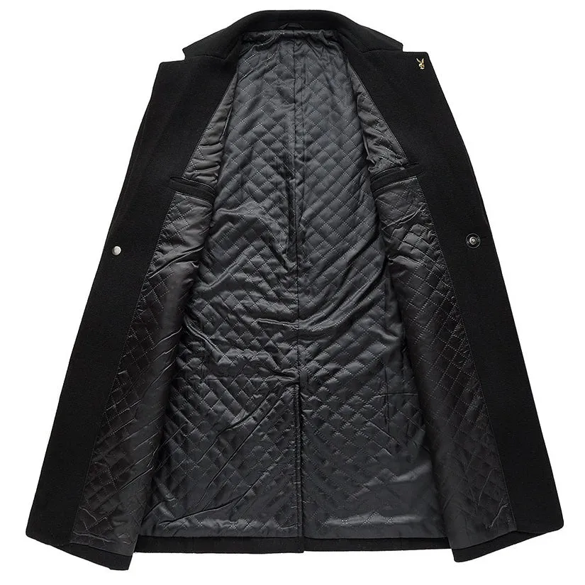 British Gentlemen Thick Long Wool Coat