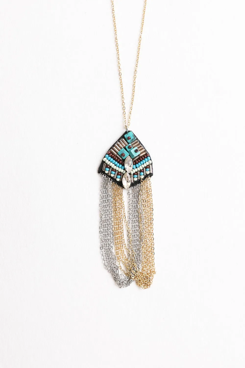 By Sea Medallion Necklace - Turquoise