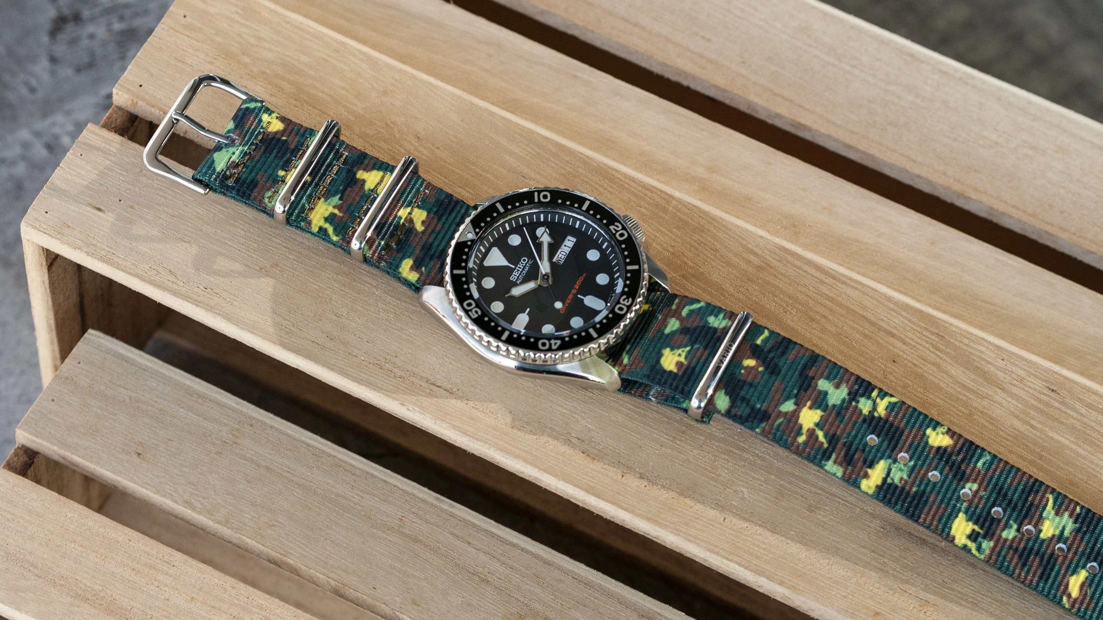 Camo Green Graphic Watch Strap
