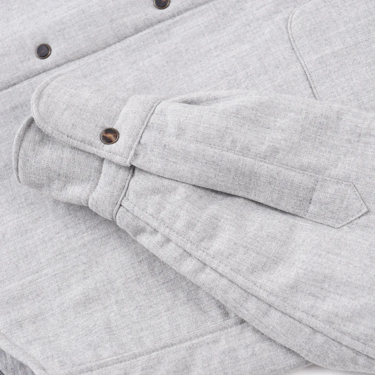 Finamore Flannel Wool Shirt-Jacket