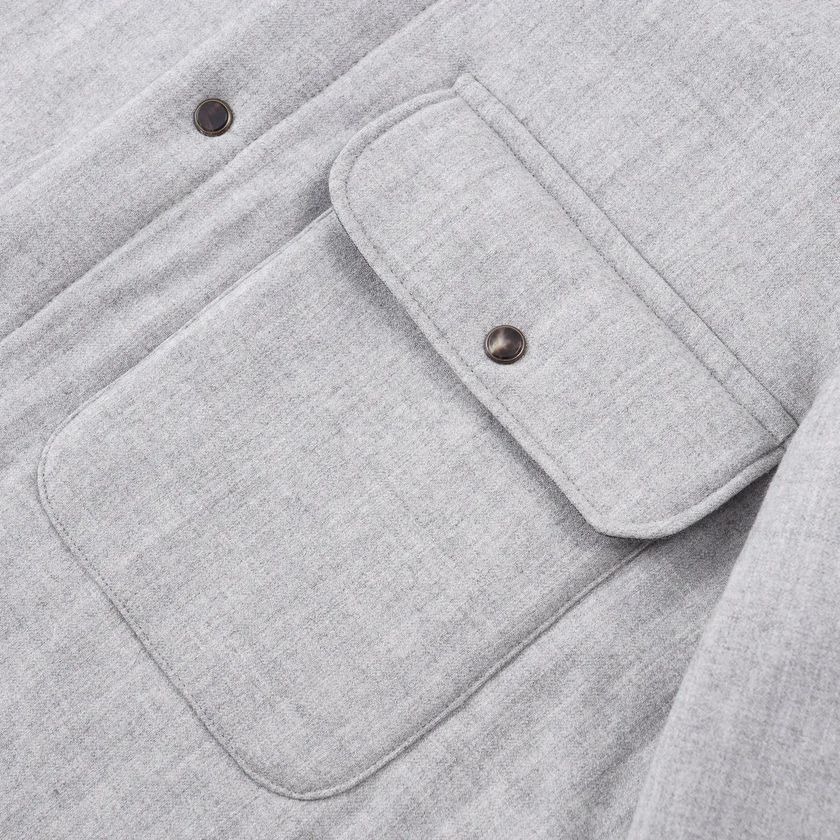 Finamore Flannel Wool Shirt-Jacket