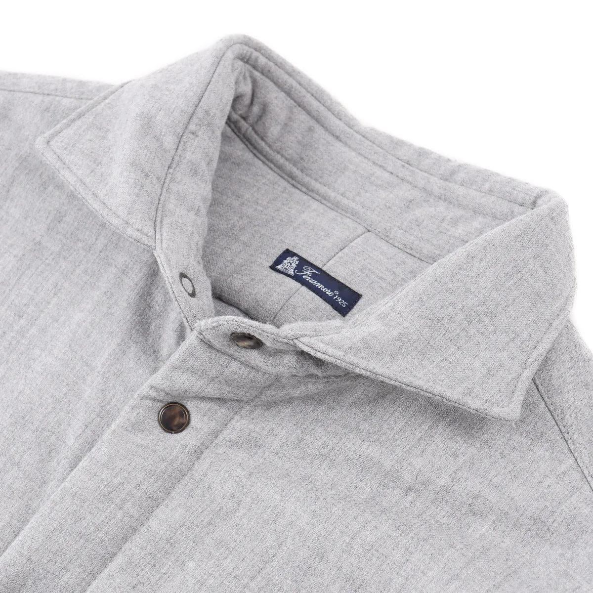 Finamore Flannel Wool Shirt-Jacket
