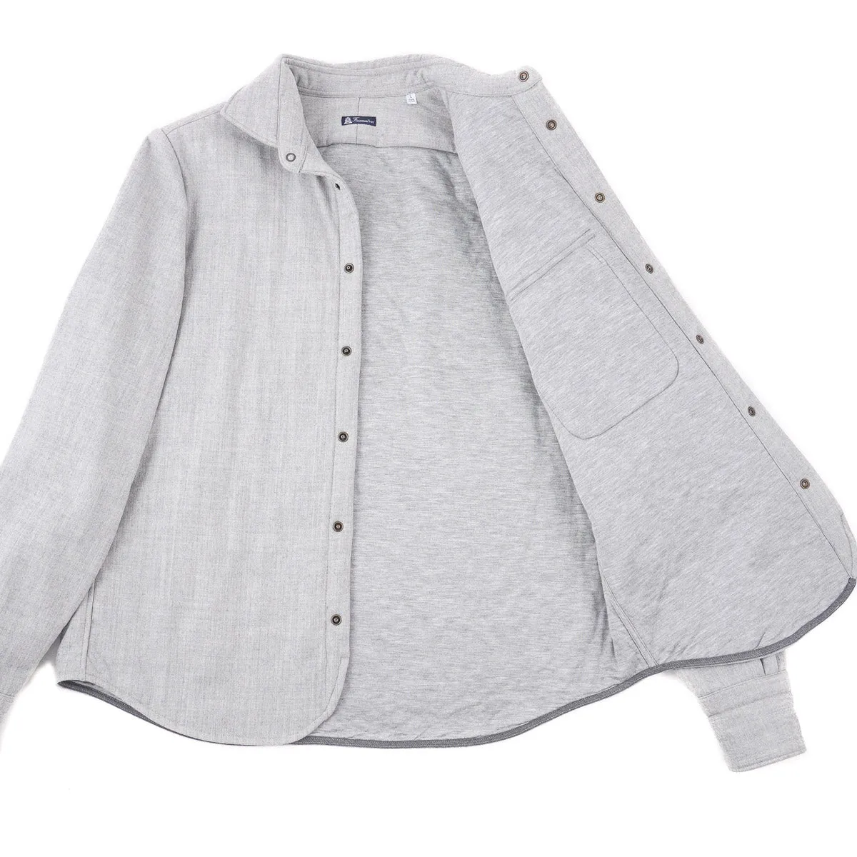 Finamore Flannel Wool Shirt-Jacket