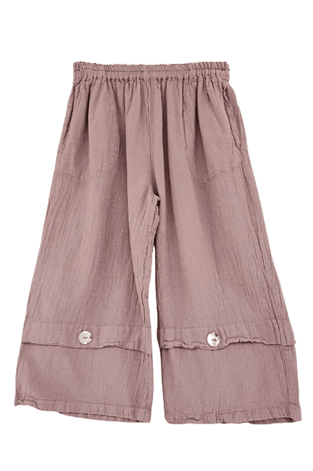 Gail Capri Pant with Pockets! 100% Cotton Gauze