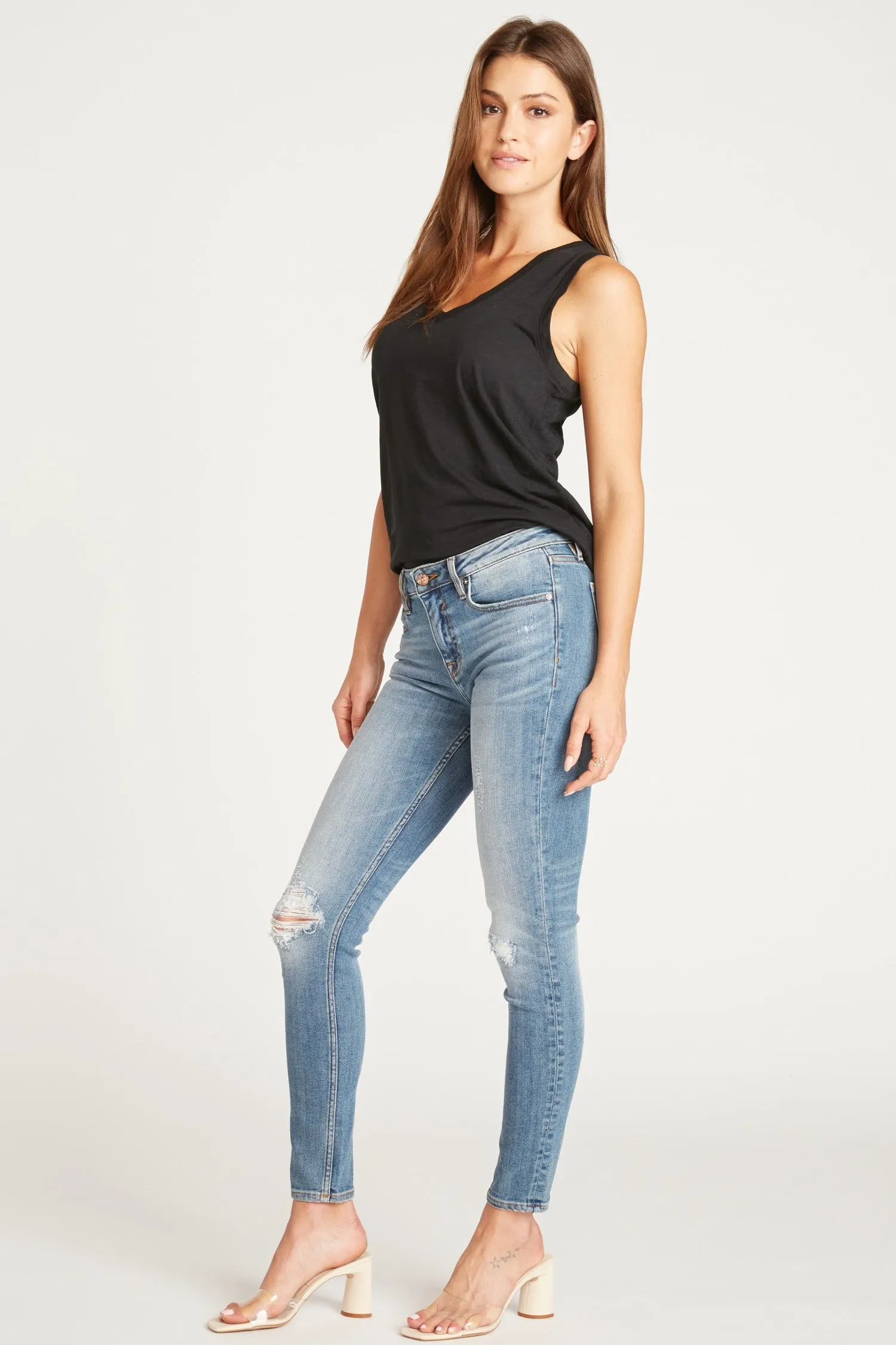 Jagger Skinny - Destructed Medium Wash