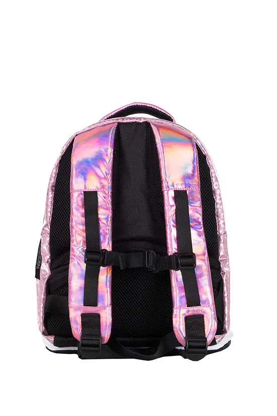 Leopard in Pink Rebel Baby Dream Bag with White Zipper