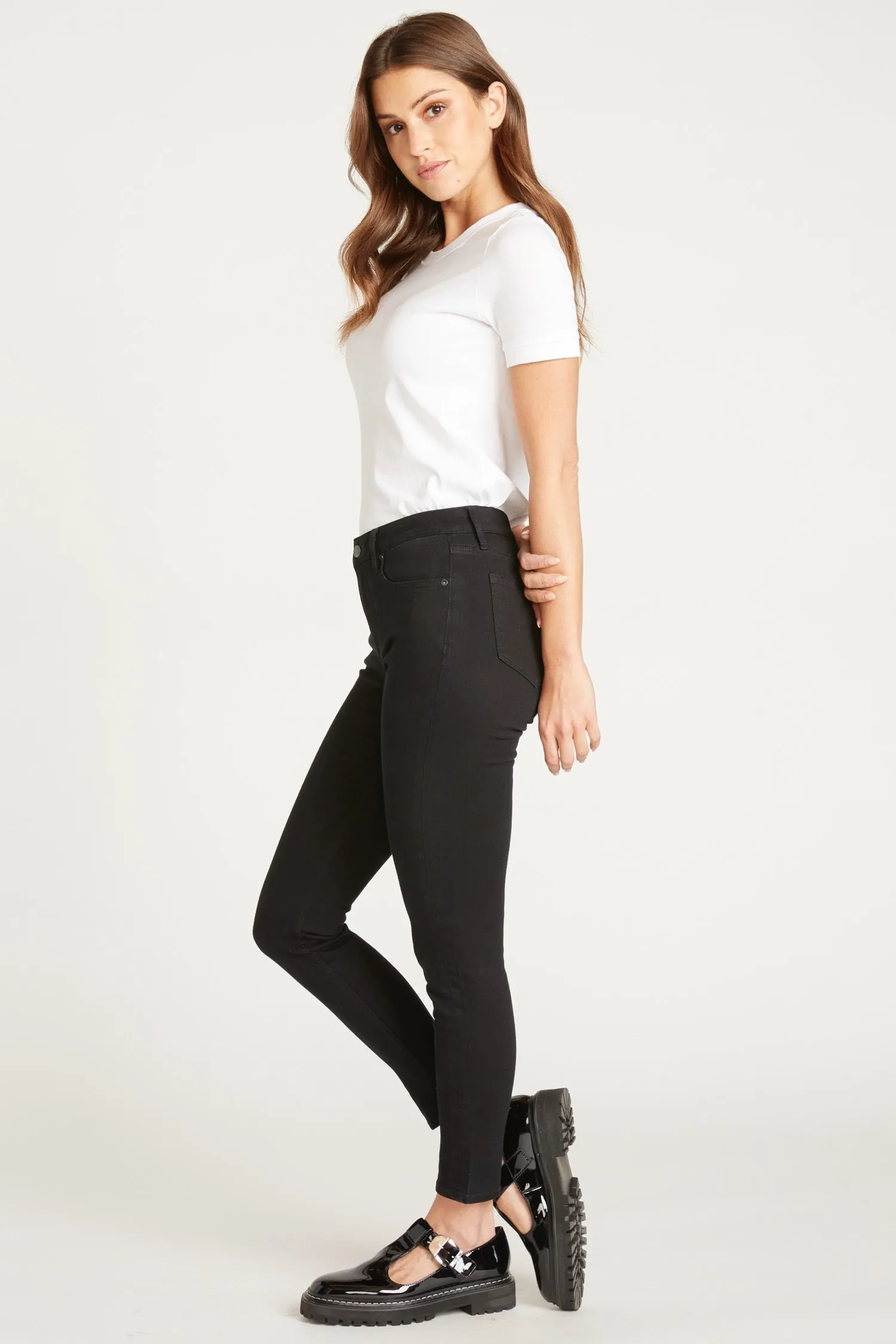 MARLEY MID RISE SKINNY - BLACK WASH