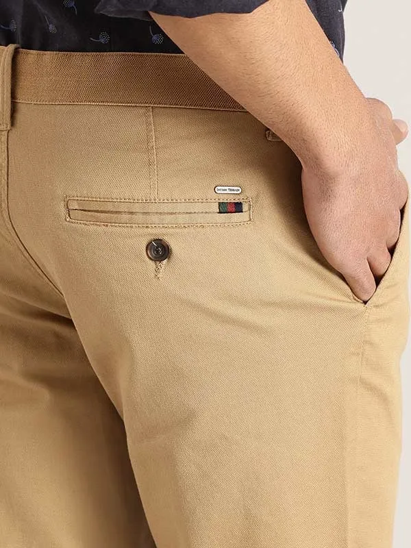 Men Kansas Fit Polyester Blend Trouser