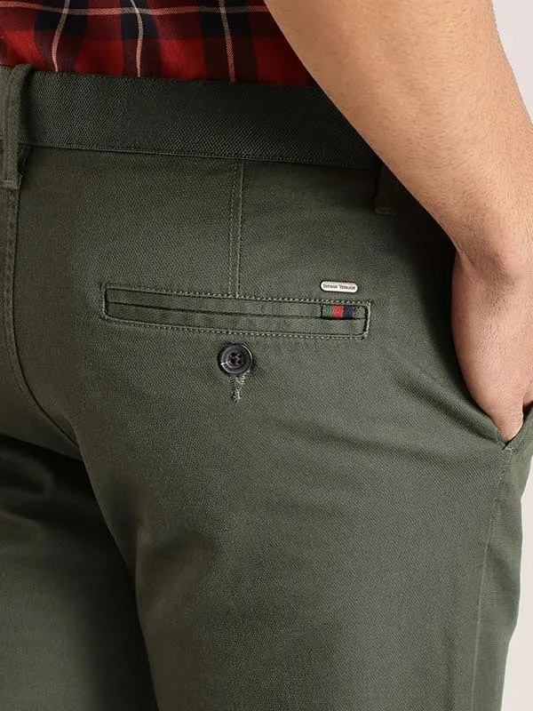 Men Kansas Fit Polyester Blend Trouser