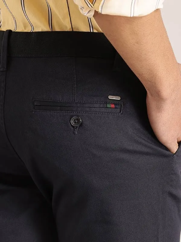 Men Kansas Fit Polyester Blend Trouser