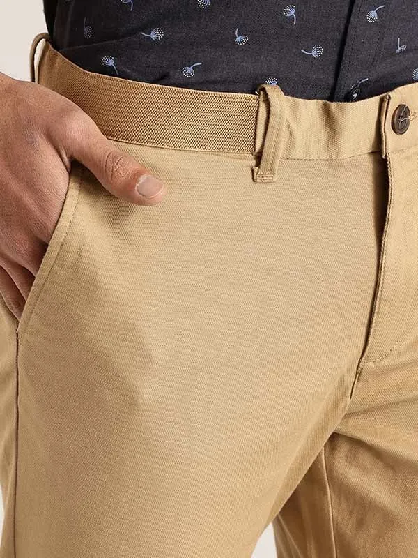 Men Kansas Fit Polyester Blend Trouser