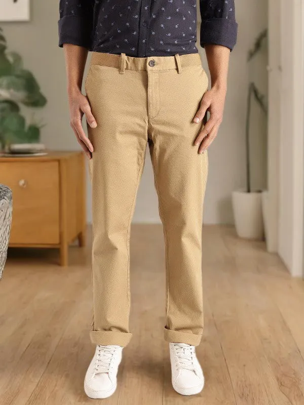 Men Kansas Fit Polyester Blend Trouser