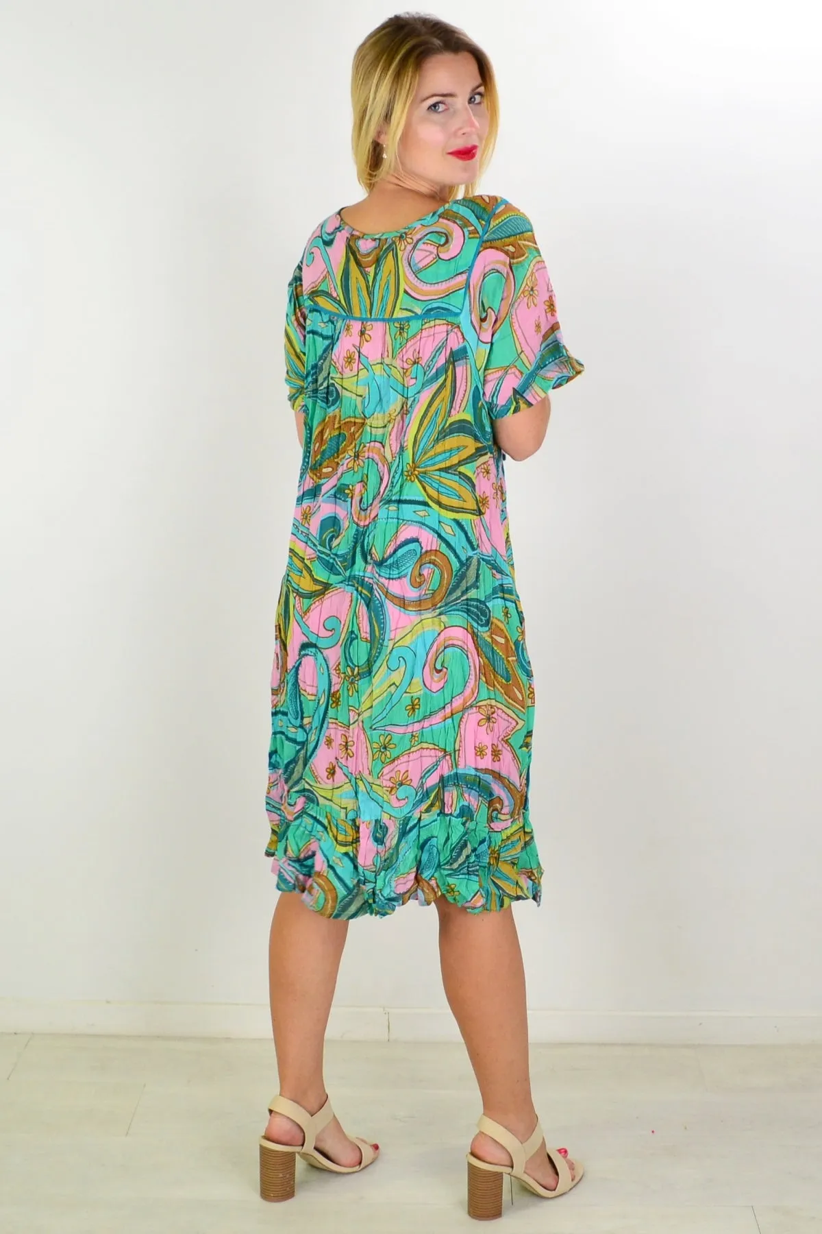 Mennagio Boho Bib Dress Tunic