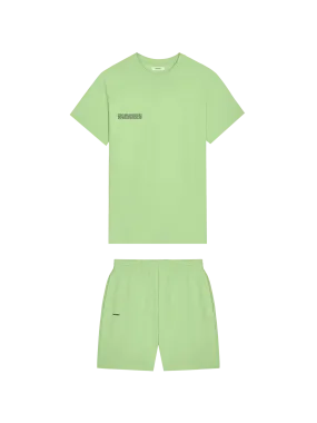 Mens 365 T-shirt and Shorts Bundle—Fennel Green