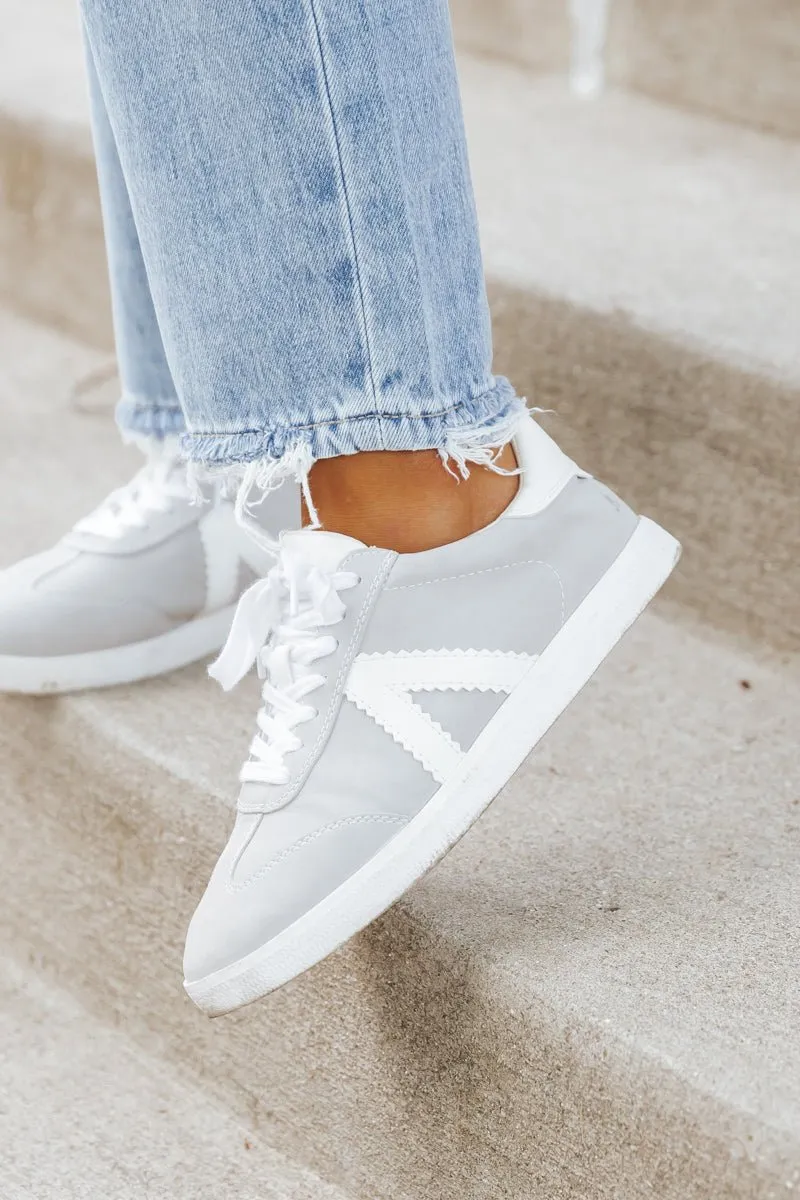 MIA Zena Grey Lace-Up Sneakers - FINAL SALE