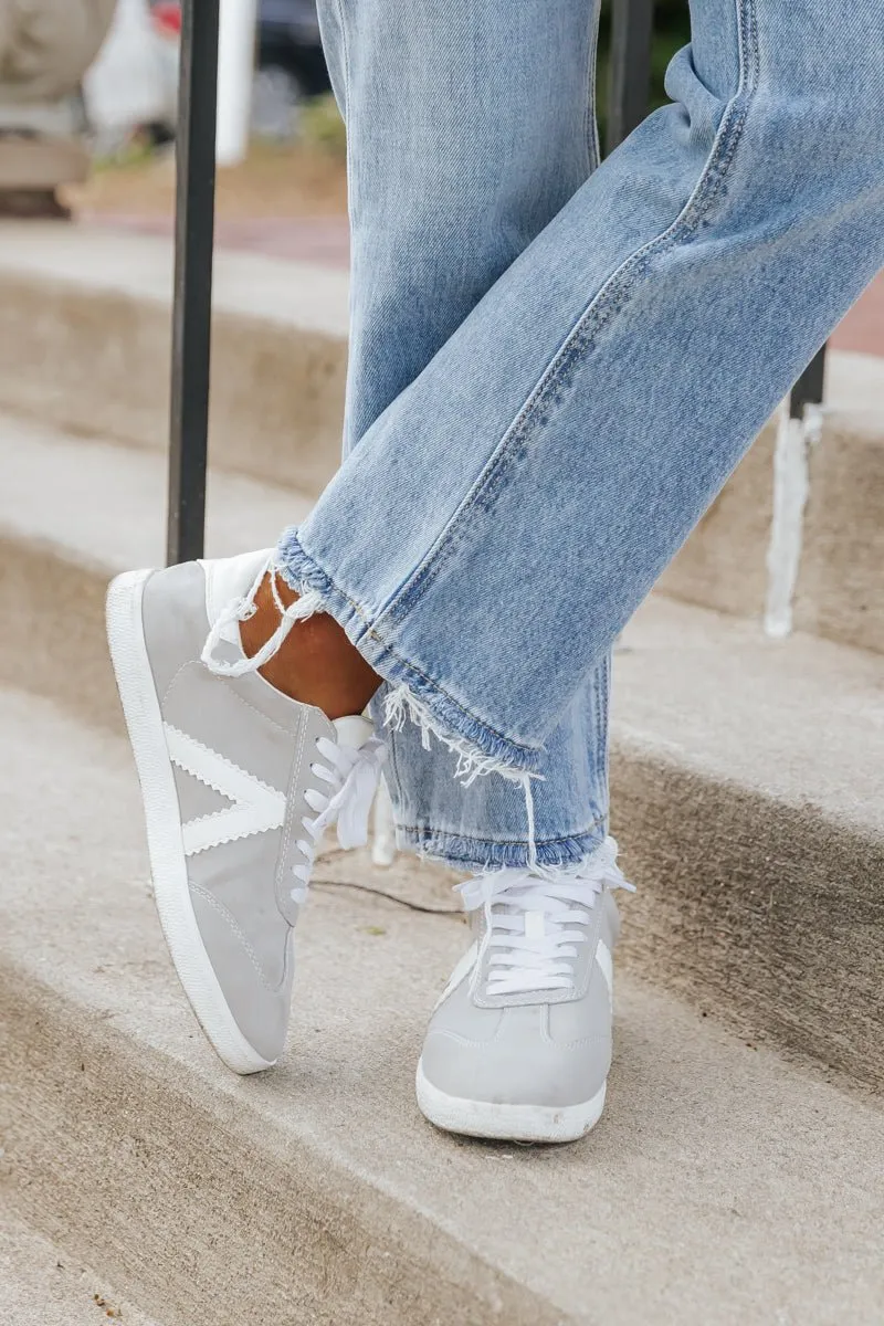 MIA Zena Grey Lace-Up Sneakers - FINAL SALE