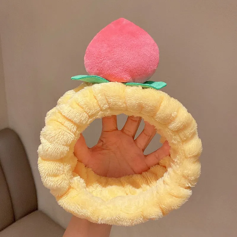 Ruoshui Wash Face Beathroom Hairband Hair Holder Warm Coral Fleece Heaband Bathroon Headwear Women Hair Accessories Headwrap