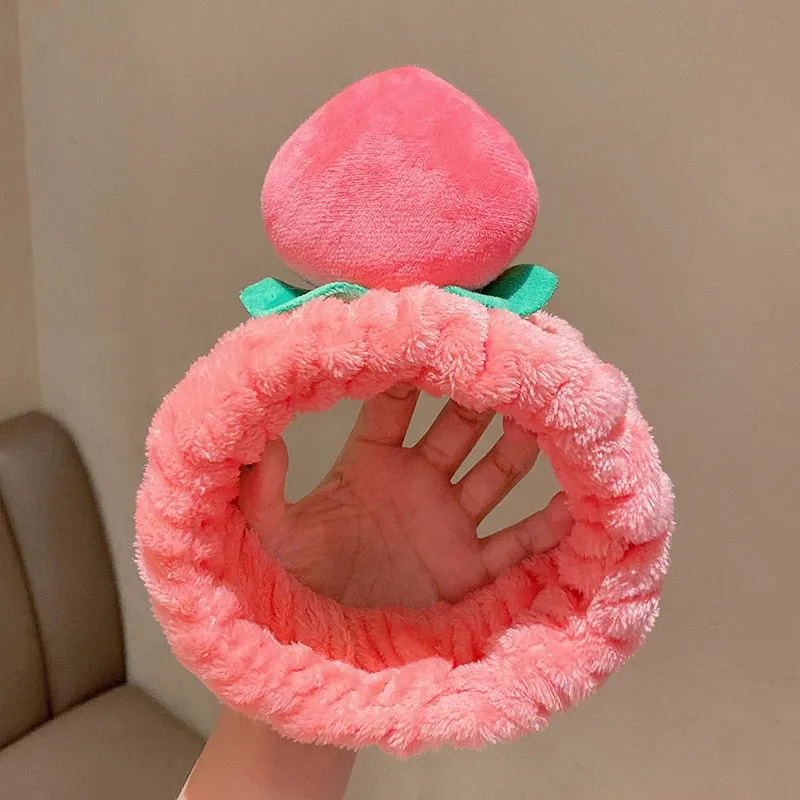 Ruoshui Wash Face Beathroom Hairband Hair Holder Warm Coral Fleece Heaband Bathroon Headwear Women Hair Accessories Headwrap