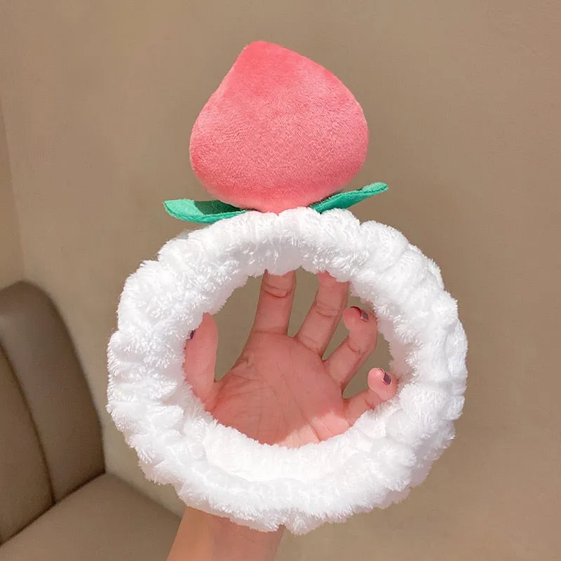 Ruoshui Wash Face Beathroom Hairband Hair Holder Warm Coral Fleece Heaband Bathroon Headwear Women Hair Accessories Headwrap