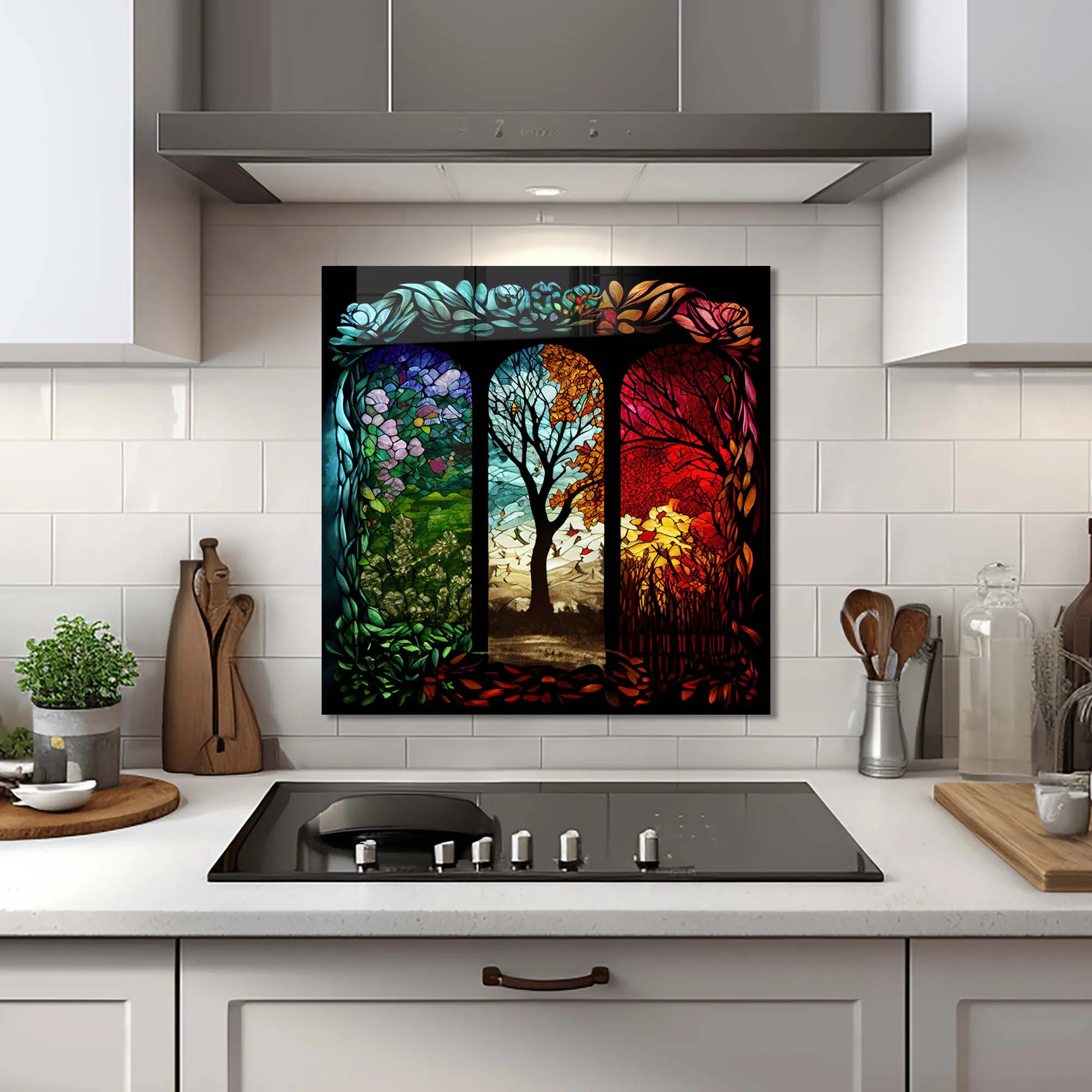 Seasons of Tree II - Glass Splashback