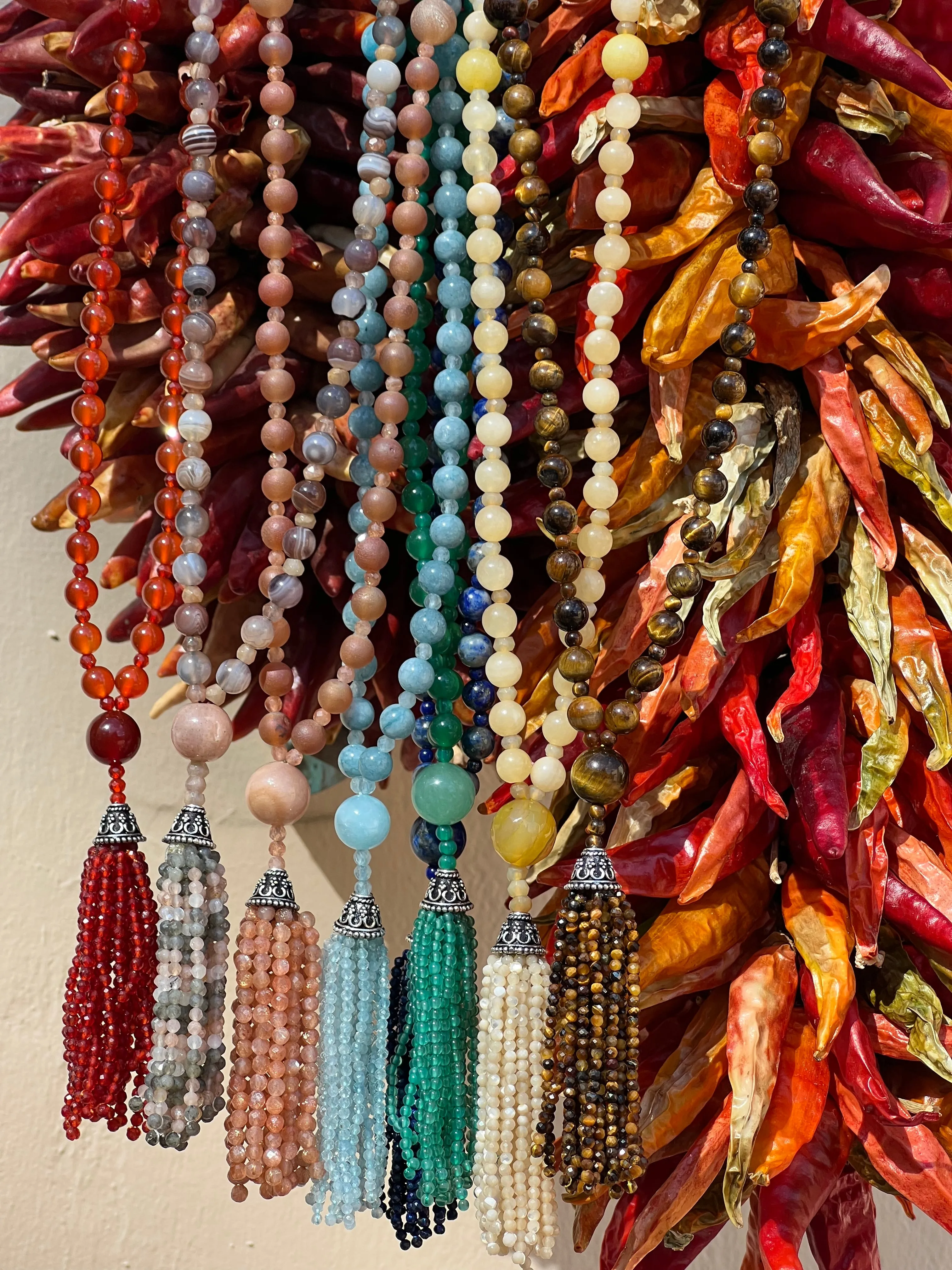 Semi Precious Druzy Stone Mala