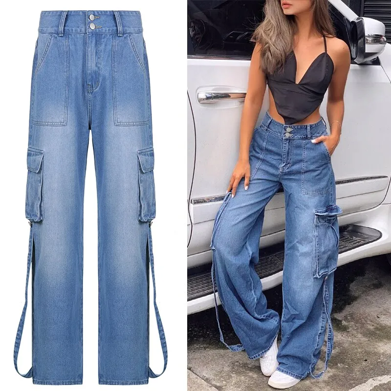 Woman Wide Leg Denim